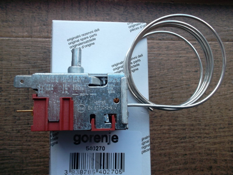 Termostat kombinovanog frizidera ( k59 sa dve buksne) DANFOSS, 3 kontakta GORENJE 540270/362773 L-700mm