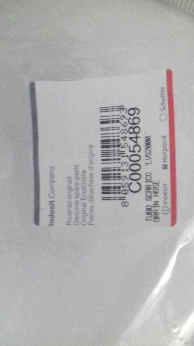 Odvodno crevo masine za pranje sudova 2m ARISTON C00054869 od fi21- fi29