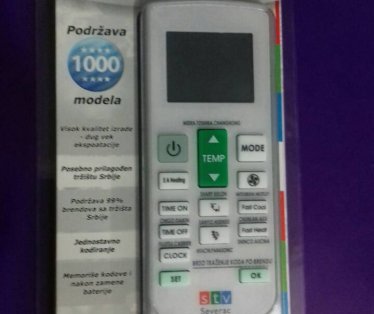 Daljinski upravljac za klime univerzalni Severac 0223876