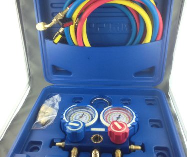 Manometar u koferu  sa crevima VALUE R410,22,134,407 VMG-2-R410A-B creva duzine 1200mm