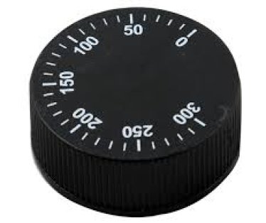 Dugme termostata 0-300C univerzalno crno