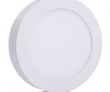 Led panel nadgradni beli okrugli 24w  6000k
