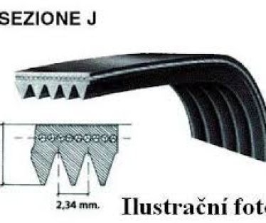Remen kais ves masine EL 1218 J5 CRNI MEGADYNE