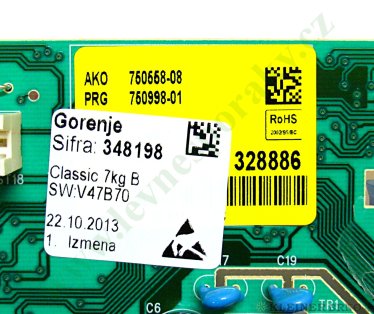 Elektronika (modul) masine za susenje vesa GORENJE  D744BJ 348198