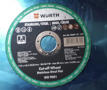 Rezne ploče 115x1 Wurth INOX