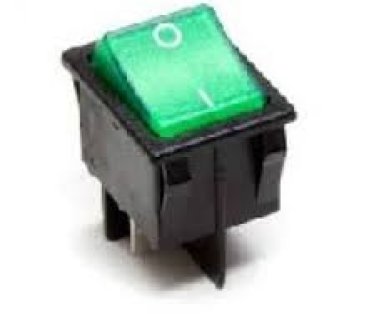 Prekidac kvarcne peci siri, tinjalica, 4 kontakta, zeleni