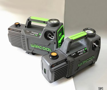  Vakum pumpa baterijska  Wipcool F1B  -Ugradjen vakummetar sa gornje strane,pregledan za ocitavanje. -Ugradjen magnetni ventil,da spreci povratni tok. -Integralna konstrukcija cilindra za poboljsanje pouzdanosti. -Maksimalni protok:42l/h. -Kraj vakum:150 mikrona. -Voltaža DC18V-5.0AH -Dimenzije:358x113x198 -Tezina:5.5kg. -Baterija se kupuje posebno,šifra 608FR509.