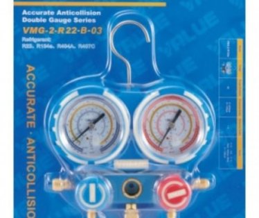 MANOMETAR 2/2 R22 134A 404A 407C VALUE VMG-2-R22-B-03 F68