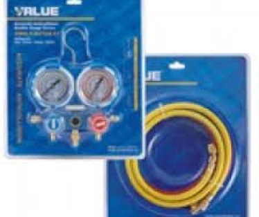 FR MANOMETAR 2/2 R-410a 407a 404a 134a VALUE VMG-2-R410a-05/ komplet creva 3x150mm-410 freon