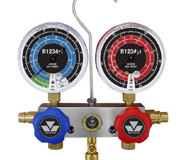 ALUMINIJUMSKI 2-WAY KLIPNI MANOMETRI ZA R1234YF MASTERCOOL 83102