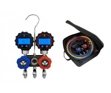 DIGITALNI MANOMETAR SA CREVIMA 150cm U TORBI MASTERCOOL 94261