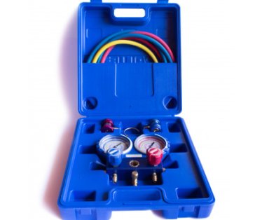FR MANOMETAR U KOFERU SA CREVIMA ZA AUTO KLIME R 134A VALUE VMG-2-R134A