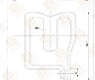El. cevni grejac sporeta ARISTON Aisi 304 Ø6.5mm ~ 230V/ 1100+1200W s062